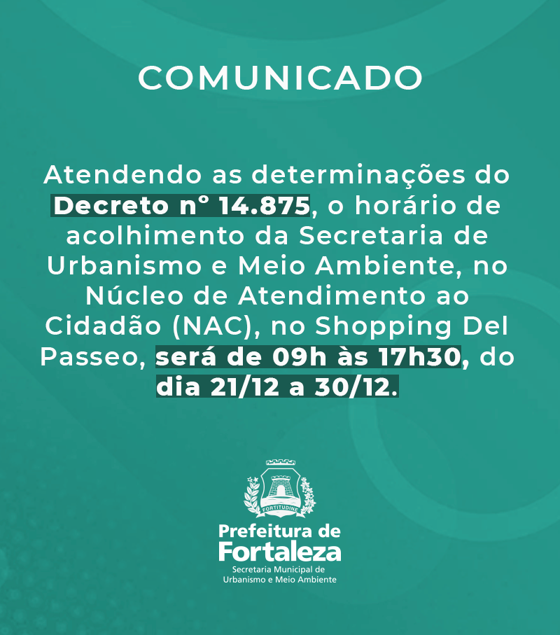 comunicado de funcionamento nac seuma