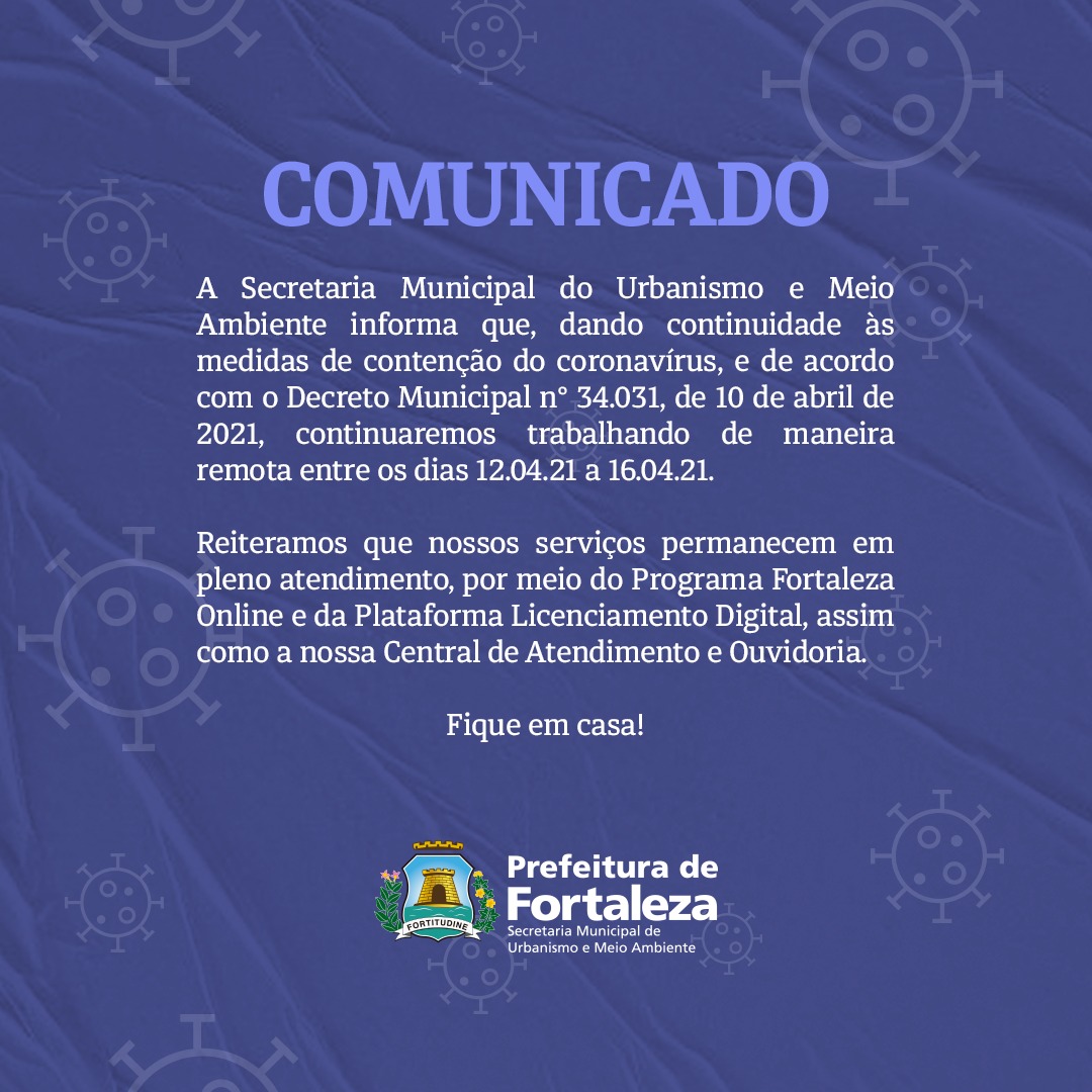 comunicado funcionamento 12 04 2021