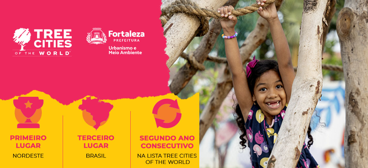 Fortaleza é a 1º cidade do Nordeste e 3º do Brasil que mais investe em áreas verdes, segundo Tree Cities of the World 2023